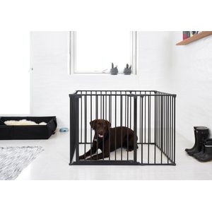 Dogspace Puppyren 102x70x70,5 cm Zwart