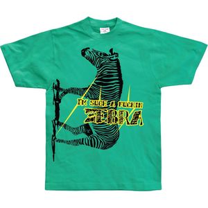 Hybris I'm Such A Fuckin Zebra T-Shirt SH-1-12028-LFH4-13 Green-L