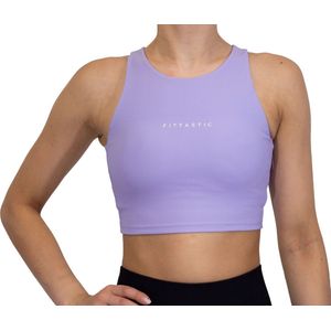 Fittastic Sportswear No Sleeve Backless Top Purple - Paars - XS