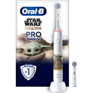 Oral-B Pro Junior - Elektrische Tandenborstel - 1 Star Wars-Handvat en 2 Opzetborstels - Ontworpen Door Braun - Voor Kinderen Vanaf 6 Jaar