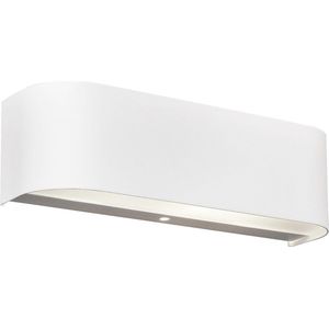 OSRAM - LED Wandlamp - Torna Rianoda - 6W - Warm Wit 3000K - Rechthoek - Mat Wit - Aluminium