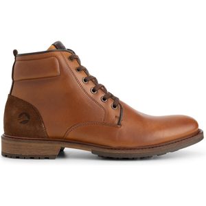 Travelin' Walton - Veterschoenen met Rits - Cognac - Leer
