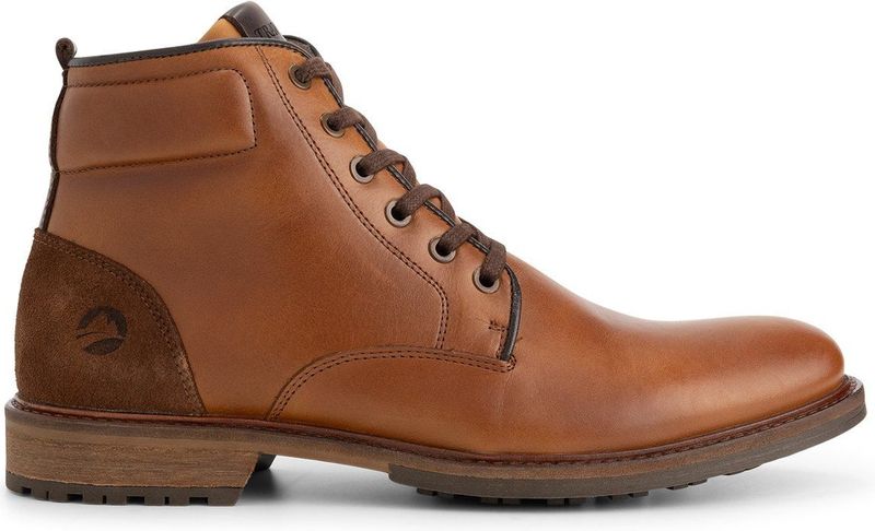 Travelin' Walton - Veterschoenen met Rits - Cognac - Leer