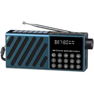 Smaragdgroene draagbare Bluetooth-luidspreker - met zonne-energie - Noodradio met FM-radio en mp3-speler - Hoge geluidskwaliteit en ingebouwde noodstroomvoorziening - Ideaal voor buitengebruik