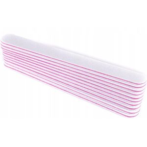 10x Nagelvijl Recht 80/100 Wit - Professioneel