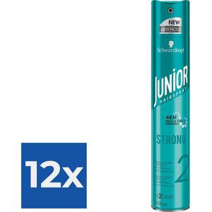 Junior Haarspray Strong 300 ml - Voordeelverpakking 12 stuks