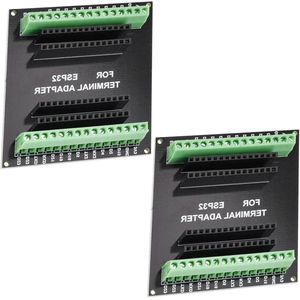 ESP32 Breakout Board 2 stuks - 2.4 GHz Dual Core WLAN WiFi + Bluetooth - ESP-WROOM-32 chip - Arduino - Ontwikkelingsboard