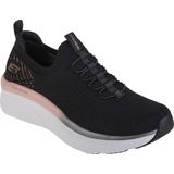 Skechers D'Lux Walker Let It Glow 149366-BKRG, Vrouwen, Zwart, Sneakers,Sportschoenen, maat: 38,5