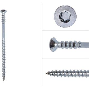 Wovar Stelschroeven Verzinkt 6 x 120 mm Torx 25 | Doos 100 stuks