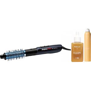 Babyliss PRO - Blue Lightning PRO - Warme Lucht Borstel - Elleure Modeler Haarlak 300ml - Olie 50ml