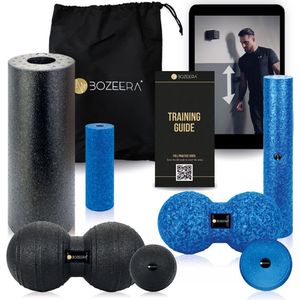 BOZEERA Foam Roller Set - Massage Roller - 7 Delige Set - Inclusief Video Handleiding