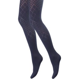 Panty - Ruiten mix - Marine - Maat S/M