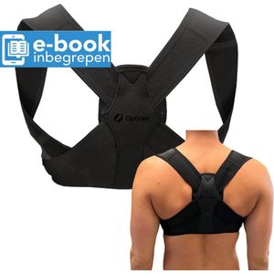 Optirise - Postuur Corrector + Ebook - Rug Corrector - Schouder Brace - Posture Corrector + E Book - Rug Corrector - Houdingcorrector bij Rugpijn - Rugbrace - Rugband - Geschikt voor Man en Vrouw