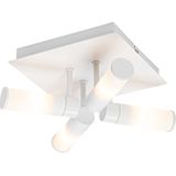 QAZQA bath - Moderne Plafondlamp - 4 lichts - L 23 cm - Wit - Buitenverlichting