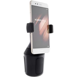 Famanu - Autobekerhouder voor smartphones (bekerhouder voor iPhone 12, 12 Pro, 12 Pro Max, 12 mini, 11, 11 Pro, 11 Pro Max, XS Max, XS, XR, X, SE, 8/8 Plus, Samsung, LG, Sony, Google enz.)