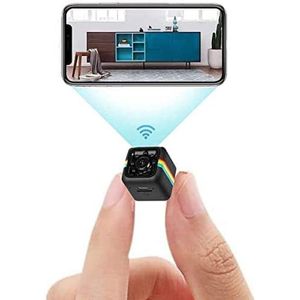 Beveiligingscamera Voor Binnen - 1080P Full HD Nachtzicht Tot 6 Meter - Verborgen Mini Spycam - Magnetische Montage - 1 Stuk - Voor Huis En Kantoor - Zwart