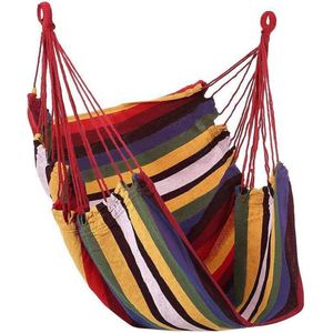 Hangstoel Schommelstoel - Comfortabele Hangmat - 1 stuk - Kleurrijk - Canvas