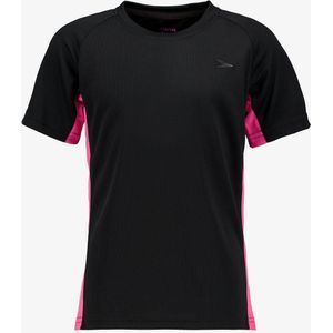 Dutchy kinder voetbal T-shirt zwart roze - Maat 176