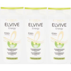3x L'Oréal Elvive - Voordeelpak - Shampoo - Citrus Energy - 3x 250 ML