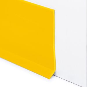 Rubbermagazijn | PVC Plint Geel - 100x2,8mm - Flexibele plint - Lengte 5 meter | Vloerplint