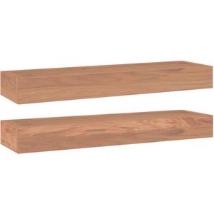 vidaXL-Wandschappen-2-st-60x15x6-cm-massief-teakhout