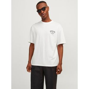 JACK&JONES - JORMERCADO TEE SS CREW NECK - T-shirt - Wit