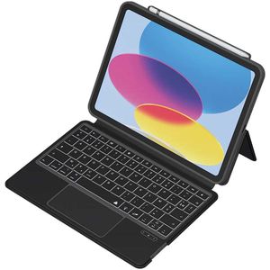 MYWAY, Hoes Geschikt voor Apple iPad Pro 11” Folio Quick Note met Bluetooth 3.0 QWERTY-toetsenbord, Zwart