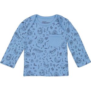 4PRESIDENT Newborn T-shirt - Captain's Blue Aop - Maat 50 - Baby T-shirts - Newborn kleding