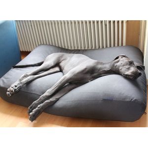 Dog's Companion - Hondenkussen / Hondenbed muisgrijs superlarge katoen - XL - 140x95cm