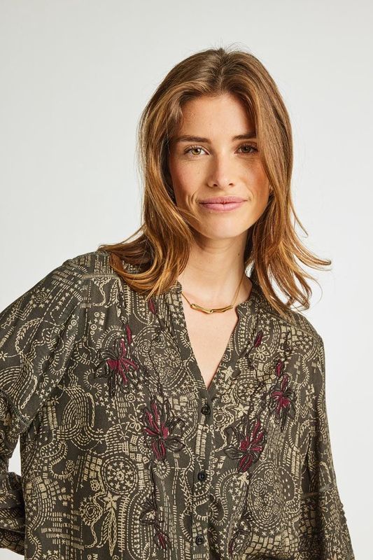 Didi blouse olijfgroen