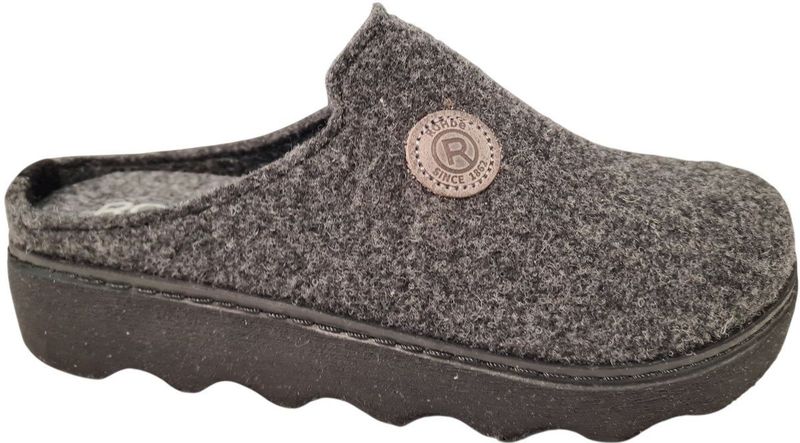 Rohde - Donker Grijze Dames Pantoffels - Open Hiel - 41