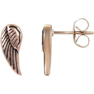 iXXXi-Jewelry-Angel wings-Rosé goud-dames-Oorbellen-One size