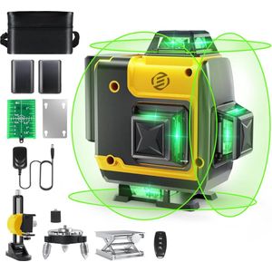 Equivera Bouwlaser - Bouw Laser - Laser Waterpas - Laser Zelfnivellerend - Rotatielaser - Bouwlazer - Bouwlaser Roterend - Laserwaterpas Zelfnivellerende - Laserwaterpassen
