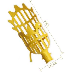 WiseGoods Premium Fruit Grijper Mandje - Wildplukken - Tuinieren - Fruitboom Tool - Fruitbomen Tools - Tuin Accessoires - Geel