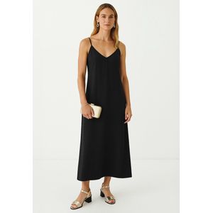 Mexx Hammered Slip Dress Black Dames - Maat 34