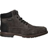 Rieker - Veterlaarzen - Aardetinten/Zwart - Leer/Suède - Blokhak