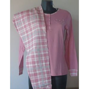 Luxe Dames Zomerpyjama – Have a Nice Day - Verkrijgbaar XS tot XXL - In Grijs -Blauw - Roze