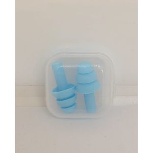 Jumada's - Siliconen Oordoppen voor Gehoorbescherming - Slapen - Reizen - Herbruikbaar en Licht Blauw - 2 stuks