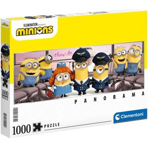 Clementoni Puzzel 1000 stukjes Minions - 70 x 50 cm; 98 x 33 cm - 18+