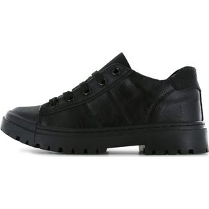 Veterschoenen | Jongens | Black | Leer | Shoesme | Maat 32