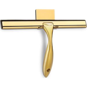 Doucheknijper voor douchedeuren, badkamers, ramen en autoglas - roestvrij staal (25 cm, goud)