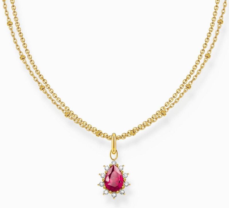 Thomas Sabo - KE2294-995 - Ketting - Gerecycled Zilver - Geel Goud Verguld - 40-45cm