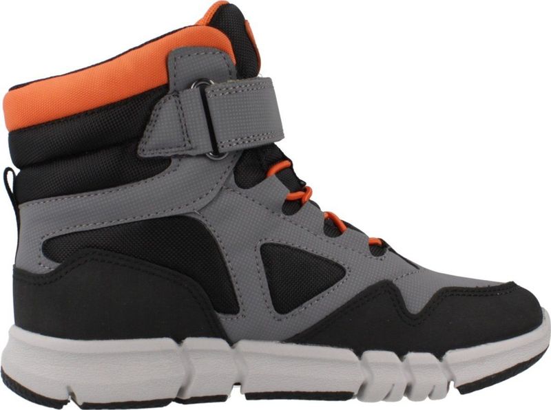 Geox Jongens J Flexyper Boy B ABX enkellaars, Grey Orange, 28 EU