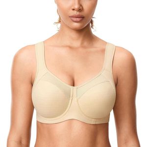 Allecto plus - Dames Sport BH met Sterke Ondersteuning en Honingraat Cups voor Fitness, Running en Yoga - Met Beugel en Binnenzolen