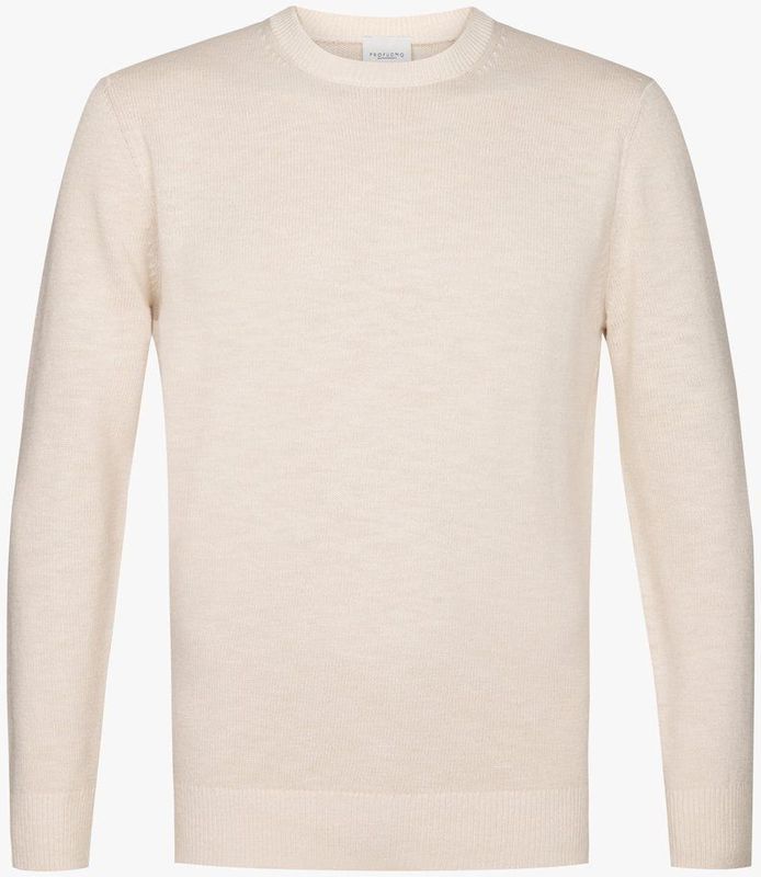 Profuomo Trui ronde halsecru, Effen