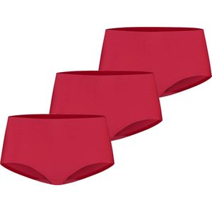 Ten Cate Secrets Midi Slip - 3-pack - Rood - Maat S - Naadloos ondergoed Dames