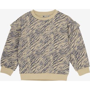 DAILY7 Oversized Animal Sweater Truien & Vesten Meisjes - Sweater - Hoodie - Vest- Grijs - Maat 98