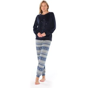 Feyza - Fluwelen Dames Pyjama Set, Lange Mouwen - L