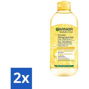 2 x Garnier - SkinActive - Micellair Water - Vitamine C - Reinigingswater - 400 ml - Micellair Water - Reinigingswater - Vitamine C - Garnier - Stralende Huid