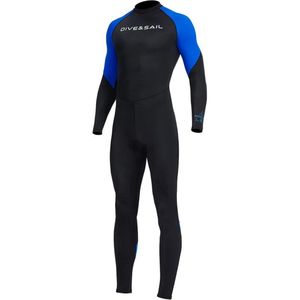 Livano Wetsuit Heren - Swimsuit - Shorty - Surfpak - Duikpak - Lange Mouw - Zwemsuit - Blauw - L